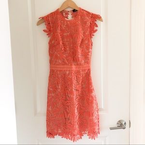 reiss orange dress